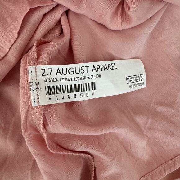 ENGLISH FACTORY Pink Tiered Dress Size Medium Midi - Picture 14 of 16